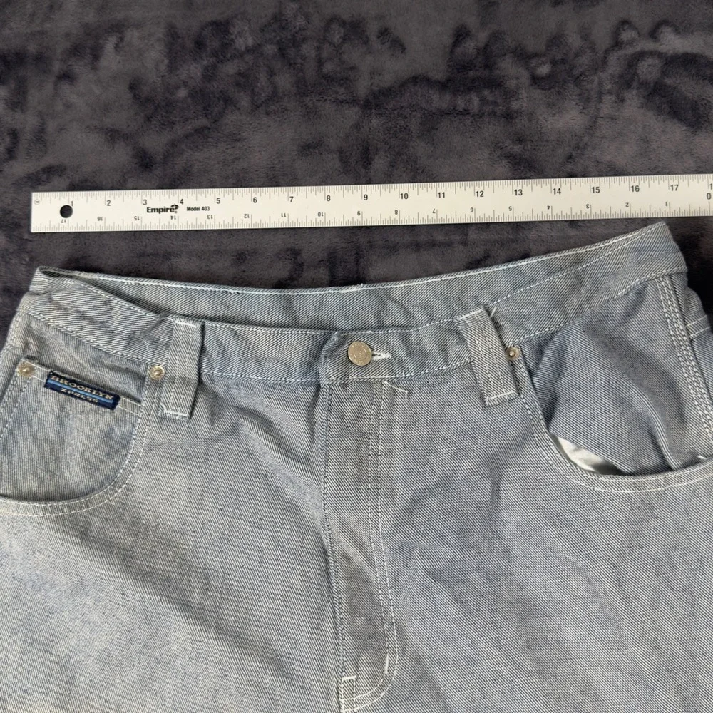 Brooklyn Xpress Denim Cargo Shorts Mens 36 Blue Y2K Baggy JNCO Type